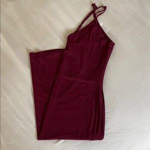 Burgundy dress